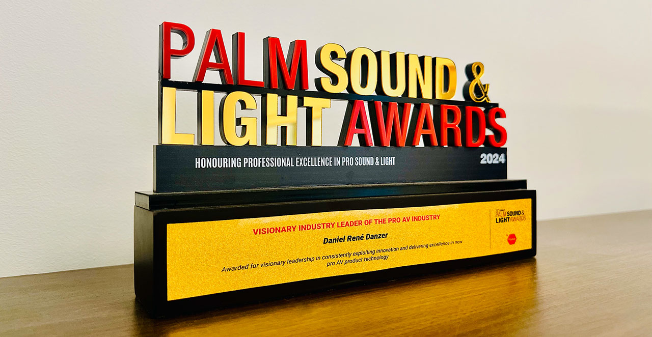 Daniel Danzer erhält den Palm Sound & Light Award 2024